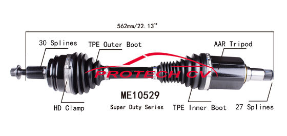 TPEE Boot Cv Axle Assy Mercedes Benz 4Matic Right Front Axle Assembly